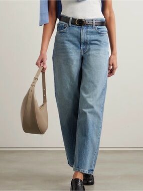 B SIDES Elissa High Rise Wide Leg Jeans | Mid Vintage Wash | Size 25 | NWOT